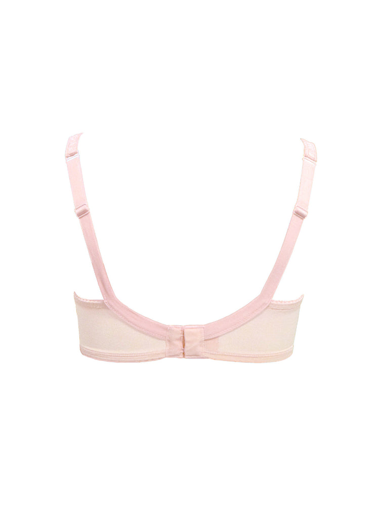 Pinstripe Bra - Tea Rose