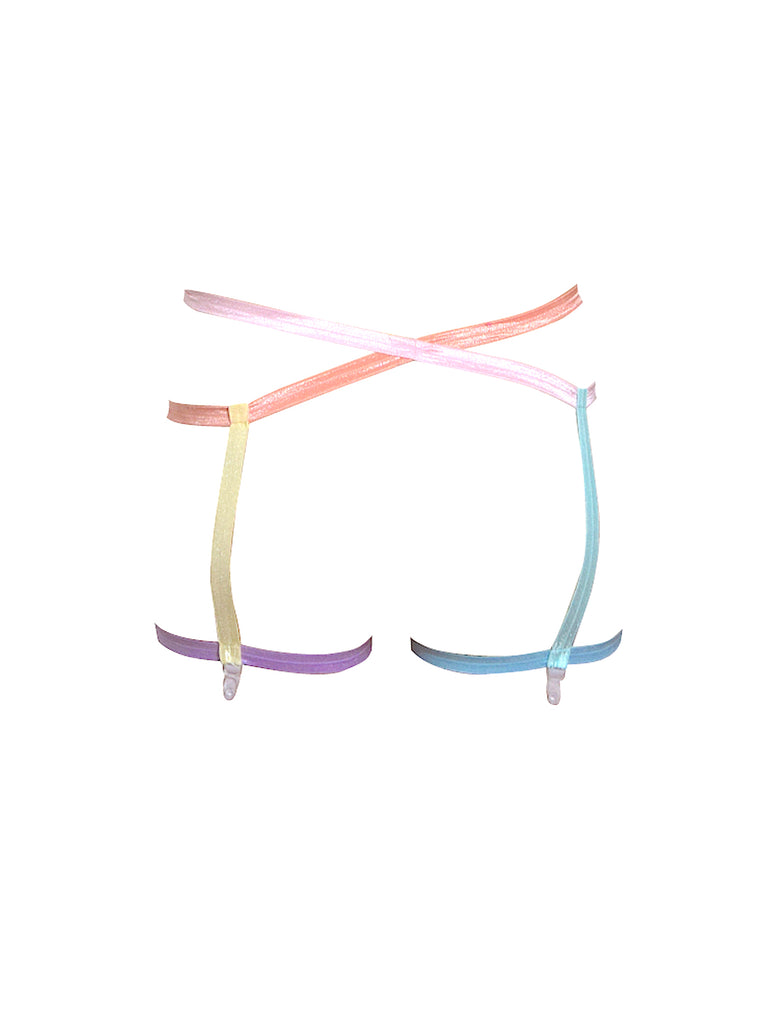 Pastel Harness Garter Belt