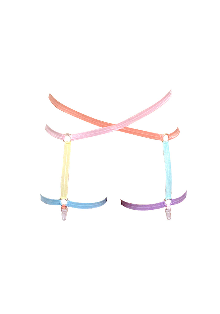 Pastel Harness Garter Belt