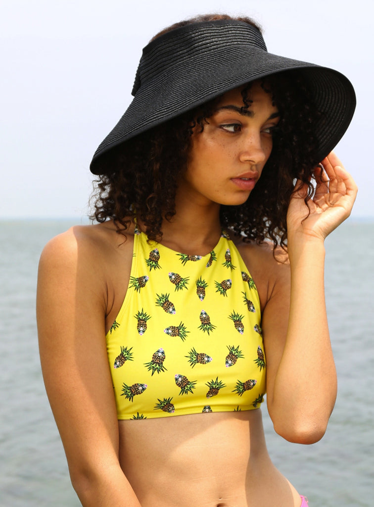 Piña Polka Swim Top