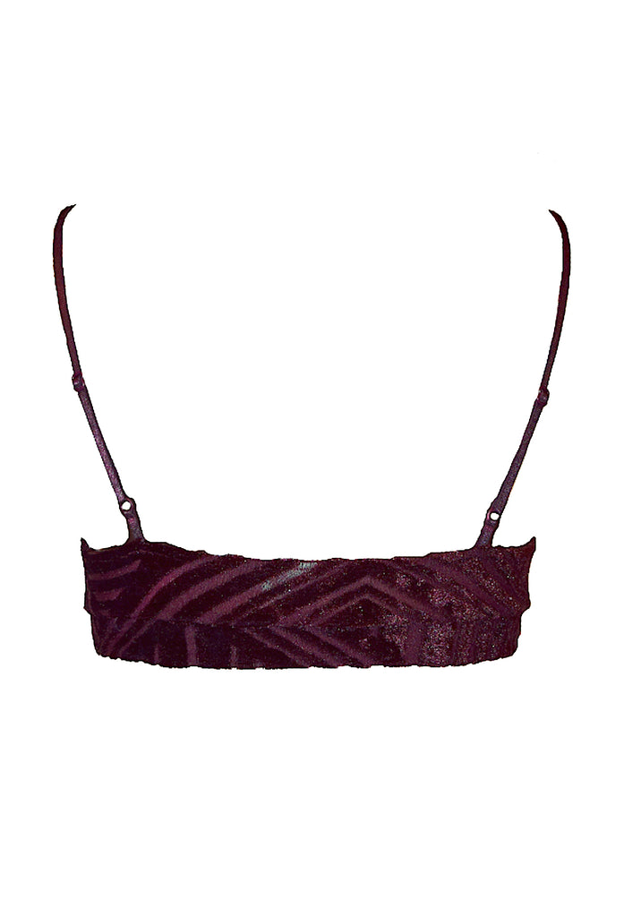 Cut Velour Bralette