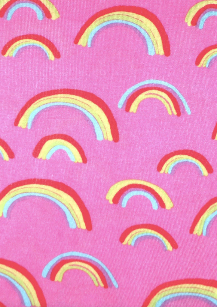 teeny rainbows long jane print