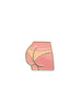 Butt Enamel Pin