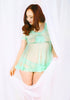 Angel Baby Babydoll Set - Seafoam