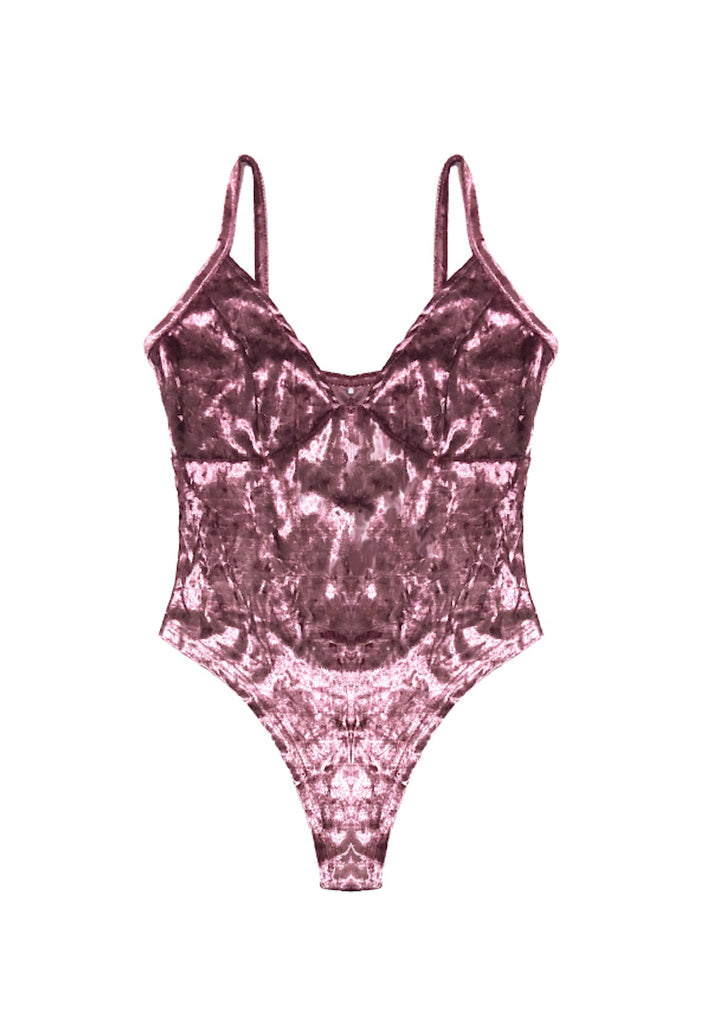 Pink Velvet Bodysuit – WonderLust Lingerie