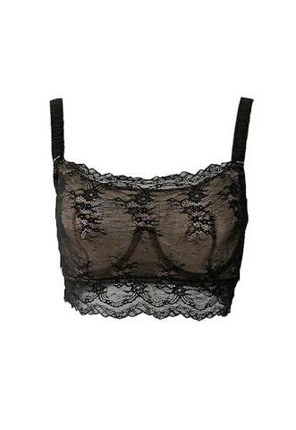 Pinstripe Bra - Tea Rose