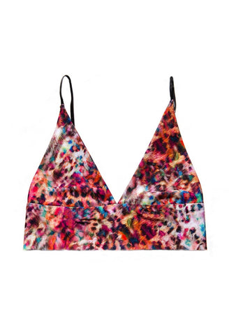 Pinstripe Bra - Tea Rose