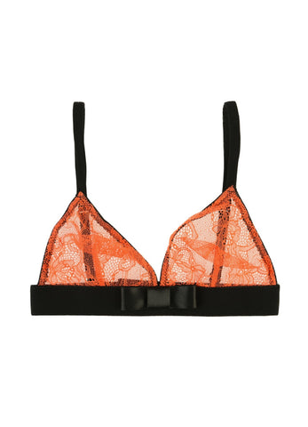 Pinstripe Bra - Tea Rose
