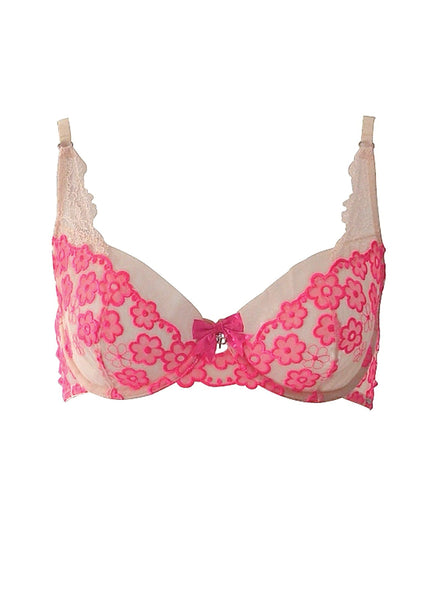 daisy demi bra front