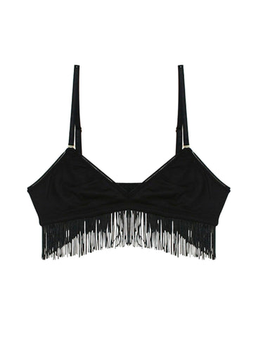 Pinstripe Bra - Tea Rose